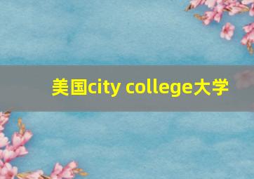 美国city college大学